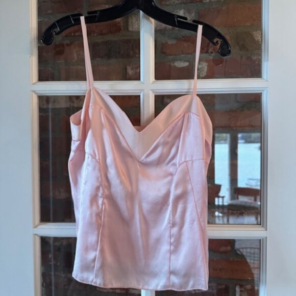 ETCETERA NWT Pink Silk Tank Top Size 6 - Picture 1 of 4